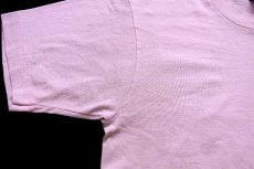 画像6: 90s USA製 FORT LAUDERDALE アート 両面プリント Tシャツ 薄ピンク S (6)