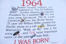画像4: 90s Hanes 1964 I WAS BORN ! コットンTシャツ 白 XL (4)