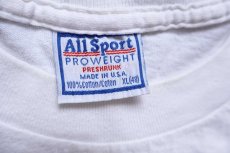画像5: 90s USA製 NASCAR TEAM AC Racing チェッカーフラッグ コットンTシャツ 白 XL (5)