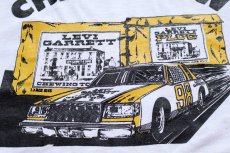 画像4: 80s NASCAR CHEW CREW LEVI GARRET 98 ナンバリング 両面プリント Tシャツ 白 (4)