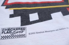 画像4: 00s NASCAR TEAM NETZERO RACING JACK SPRAGUE 24 両面プリント コットンTシャツ 白 M (4)