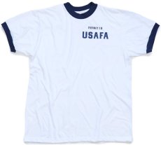 画像2: TIERNEY 18 USAFA リンガーTシャツ 白×紺 (2)