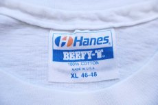 画像5: 90s USA製 Hanes フラタニティ キリン ハート コットンTシャツ 白 XL (5)