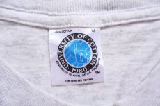 画像5: 90s NASA Kennedy Space Center 熱帯魚 アート ツートン 切り替え コットンTシャツ 杢グレー×紺 M (5)