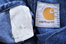 画像5: carharttカーハート デニム オーバーオール W48★特大 (5)
