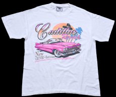 画像2: 90s USA製 Leeリー Cadillac Ranch NEW COUNTRY DANCE CLUB 59 キャデラック コットンTシャツ 白 L (2)