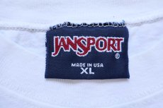 画像5: 90s USA製 JANSPORTジャンスポーツ Northeastern State 両面プリント コットンTシャツ 白 XL (5)