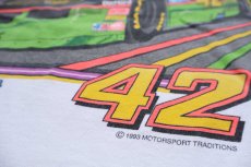 画像4: 90s Hanes NASCAR MELLO YELLO KYLE PETTY 42 コットンTシャツ 白 XL (4)