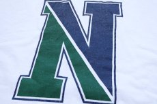 画像4: 90s USA製 JANSPORTジャンスポーツ Northeastern State 両面プリント コットンTシャツ 白 XL (4)