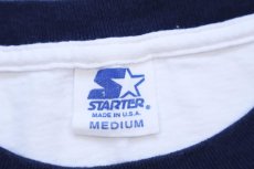 画像5: 90s USA製 STARTERスターター Berkeley コットン リンガーTシャツ 白×紺 M (5)