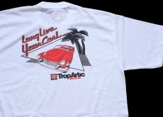 画像4: 80s USA製 PHILLIPS 66 Trop Artic MOTOR OIL ロゴ Long Live Your Car! Tシャツ 白 M (4)