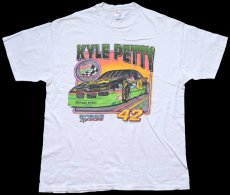 画像2: 90s Hanes NASCAR MELLO YELLO KYLE PETTY 42 コットンTシャツ 白 XL (2)