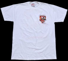 画像3: 90s USA製 NASCAR TWIN RING MOTEGI, JAPAN Coca-Colaコカコーラ Dale Earnhardt 両面プリント コットンTシャツ 白 L (3)