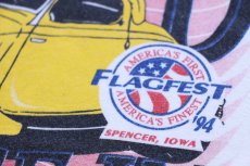 画像4: 90s USA製 Hanes The GRAND CRUISE-IN SHOW&GO HOTROD コットンTシャツ 白 XL (4)