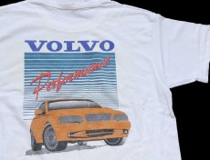 画像1: 90s USA製 Carlsen Volvo Palo Alto. CA. ボルボ コットンTシャツ 白 L (1)