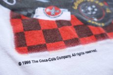画像5: 90s USA製 NASCAR TWIN RING MOTEGI, JAPAN Coca-Colaコカコーラ Dale Earnhardt 両面プリント コットンTシャツ 白 L (5)
