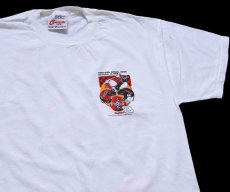 画像4: 90s USA製 NASCAR TWIN RING MOTEGI, JAPAN Coca-Colaコカコーラ Dale Earnhardt 両面プリント コットンTシャツ 白 L (4)