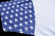 画像7: 90s USA製 BIKE WEEK 1998 DAYTONA BEACH, FL 両面プリント 星条旗柄 切り替え コットンTシャツ 白 XXL★特大 (7)