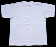 画像3: 90s USA製 NASCAR TEAM AC Racing チェッカーフラッグ コットンTシャツ 白 XL (3)