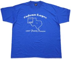 画像2: 90s USA製 Cadena-Lopez 1995 Family Reunion TEXAS NEW MEXICO Tシャツ 青 XXL★特大 (2)