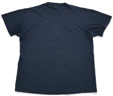 画像3: 90s USA製 RUSSELLラッセル LANDON BASEBALL ひび割れプリント Tシャツ 黒 フェード L (3)