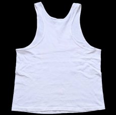 画像3: 80s USA製 LIGHTNING BOLT ライトニングボルト STREET WEAR コットン タンクトップ 白 L (3)