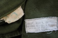 画像4: 60s 米軍 U.S.AIR FORCE パッチ付き 半袖 コットンサテン ユーティリティシャツ カスタム オリーブグリーン M (4)