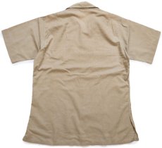 画像2: 60s 米軍 USAF 半袖 シャツ タン (2)