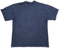 画像3: USA製 The Cotton Exchange ST. OLAF COLLEGE ひび割れプリント コットンTシャツ 黒 フェード XL (3)