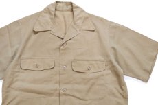 画像3: 60s 米軍 USAF 半袖 シャツ タン (3)