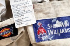 画像6: Dickiesディッキーズ SHERWIN-WILLIAMS ペンキ飛び コットン ペインターパンツ 生成り W32 L34★04 (6)