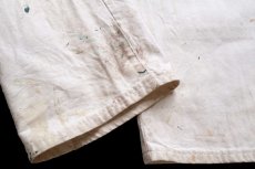 画像7: 00s Dickiesディッキーズ SIPERSTEIN'S パッチ付き ペンキ飛び ダブルニー コットン ペインターパンツ 生成り W36 L30★11 (7)