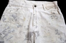 画像4: Dickiesディッキーズ Cloverdale Paint ペンキ飛び コットン ペインターパンツ 生成り W32★09 (4)