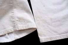 画像8: Dickiesディッキーズ ハンドペイント ペンキ飛び&ダメージ コットン ペインターパンツ 白 W36 L30★25 (8)