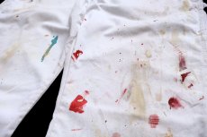 画像7: Dickiesディッキーズ ペンキ飛び ペインターパンツ 白 W36 L34★18 (7)