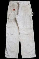画像3: Dickiesディッキーズ ペンキ飛び コットン ペインターパンツ 生成り W30★17 (3)