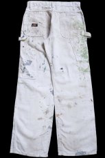 画像3: Dickiesディッキーズ ペンキ飛び ペインターパンツ 生成り W30 L30★22 (3)