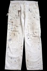 画像2: Dickiesディッキーズ SHERWIN-WILLIAMS ペンキ飛び コットン ペインターパンツ 生成り W36 L32★02 (2)