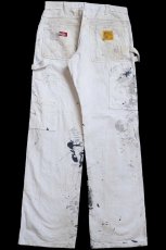 画像3: Dickiesディッキーズ Cloverdale Paint ペンキ飛び コットン ペインターパンツ 生成り W32★09 (3)