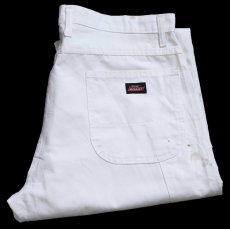 画像1: Dickiesディッキーズ ペンキ飛び ペインターパンツ 白 W38 L30★23 (1)
