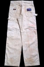 画像3: Dickiesディッキーズ SHERWIN-WILLIAMS 汚れ コットン ペインターパンツ 生成り W30 L30★24 (3)
