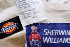 画像6: Dickiesディッキーズ SHERWIN-WILLIAMS ペンキ飛び コットン ペインターパンツ 白 W34★03 (6)