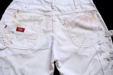 画像5: Dickiesディッキーズ ペンキ飛び ペインターパンツ 白 W36 L34★18 (5)