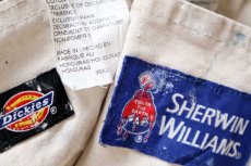 画像6: Dickiesディッキーズ SHERWIN-WILLIAMS ペンキ飛び コットン ペインターパンツ 生成り W36 L32★02 (6)