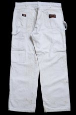 画像3: Dickiesディッキーズ Dunn Edwards PAINTS ペンキ飛び コットン ペインターパンツ 白 W38 L30★07 (3)