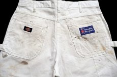 画像5: Dickiesディッキーズ SHERWIN-WILLIAMS ペンキ飛び コットン ペインターパンツ 白 W34 L34★01 (5)