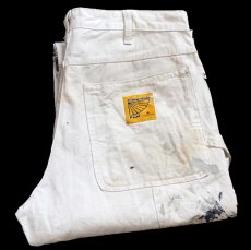 画像1: Dickiesディッキーズ Cloverdale Paint ペンキ飛び コットン ペインターパンツ 生成り W32★09 (1)