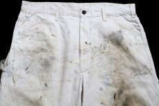 画像4: Dickiesディッキーズ Dunn Edwards PAINTS ペンキ飛び コットン ペインターパンツ 白 W38 L30★08 (4)