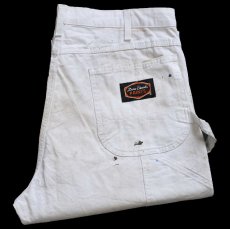 画像1: Dickiesディッキーズ Dunn Edwards PAINTS ペンキ飛び コットン ペインターパンツ 白 W38 L30★08 (1)