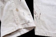 画像8: Dickiesディッキーズ SHERWIN-WILLIAMS ペンキ飛び コットン ペインターパンツ 生成り W36 L32★02 (8)